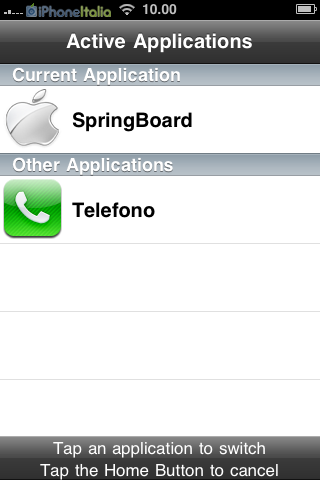 Kirikae (Cydia): avvia velocemente le applicazioni in background