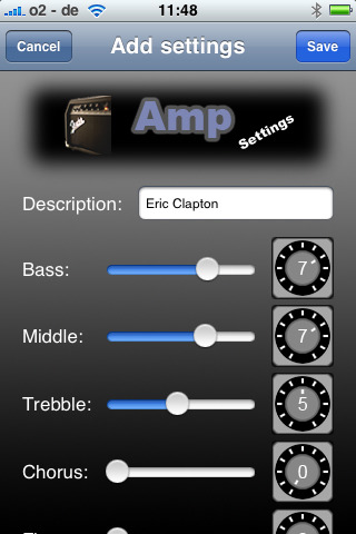 AmpSettings: per impostare l’amplificatore ed emulare i suoni dei grandi chitarristi