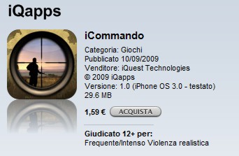 iCommando: sparatutto per iPhone