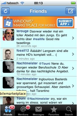 Microsoft pubblicizza il Marketplace su iPhone…