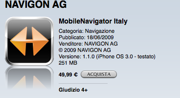 Navigon MobileNavigator Italia in offerta a 49,99€