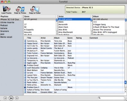 TuneAid: copia la musica da iPhone a Pc/Mac