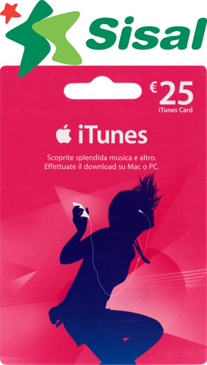 iTunes Card: da ora anche presso le ricevitorie Sisal