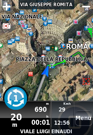 Anteprima: un navigatore satellitare per la sola città di Roma a 1,99€!