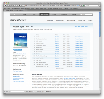 Apple lancia le anteprime di iTunes Store su web