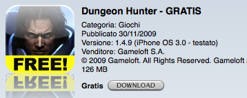 Dungeon Hunter in versione lite