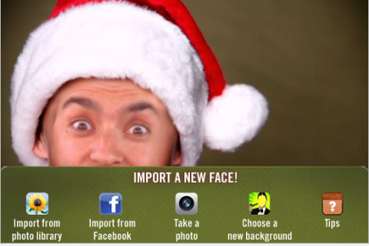 Faces: tanti sfondi divertenti per foto natalizie