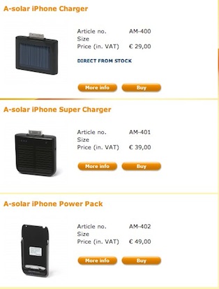 A-Solar: tre batterie esterne ad energia solare per iPhone