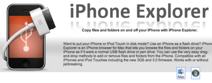 iPhoneExplorer: collegamento via USB con iPhone, ora anche per Windows