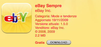 eBay Sempre: aggiornamento 1.5.0