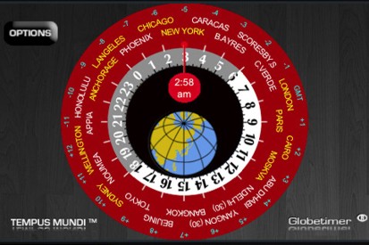 Globetimer: orologio mondiale per iPhone
