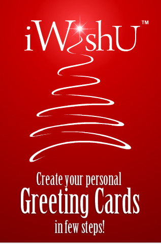 iWishU: trasforma le tue foto in cartoline di Natale