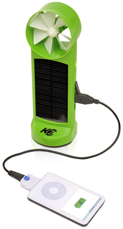 K3: caricabatterie a vento e ad energia solare per iPhone!