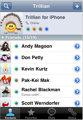 Trillian: il client di IM arriva anche su iPhone!