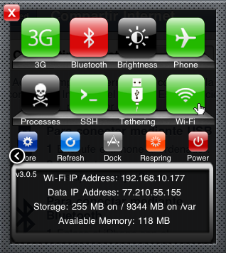 SBSetting Tethering Toggle (Cydia)