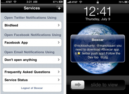 Boxcar 2.2: anche i feed RSS tramite notifiche push