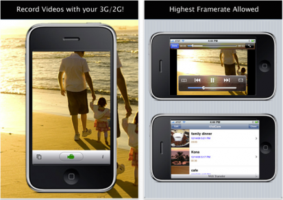 iVidCam: una nuova applicazione per registrare video su iPhone 3G e 2G