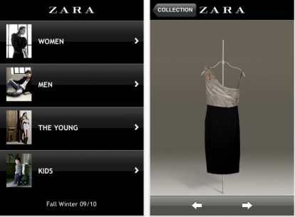 Il catalogo di Zara e Zara Home su AppStore