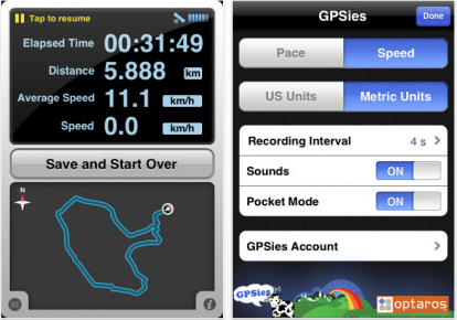 GPSies: registra i percorsi con l’iPhone