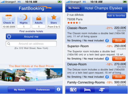 FastBooking: prenota oltre 4.000 hotel su iPhone