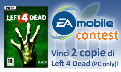 CONTEST: EA Mobile ed iPhoneItalia ti ragalano due copie di “Left4Dead” per Pc! [VINCITORI]