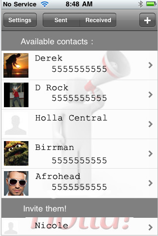 Holla!: invia messaggi vocali ai tuoi contatti. Gratis