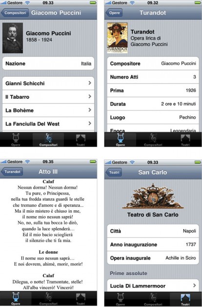 OperaBook: le opere liriche su iPhone e iPod Touch