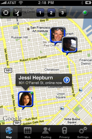 Mobcast: localizza i tuoi amici tramite Facebook