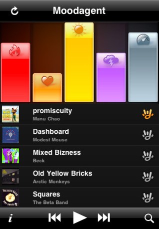 Moodagent: ascolta la musica in base al tuo umore