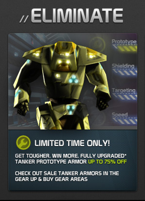 Eliminate: sconti per l’acquisto di nuove armature