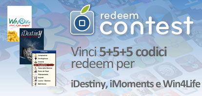 CONTEST: vinci 5+5+5 codici per iDestiny, iMoments e Win4Life [VINCITORI]