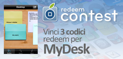 CONTEST: vinci 3 codici redeem per MyDesk [VINCITORI]
