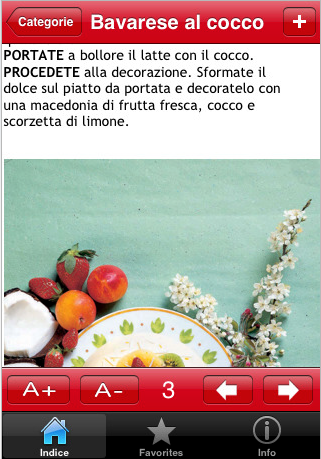 Torte della Frutta: una serie di ricette su iPhone