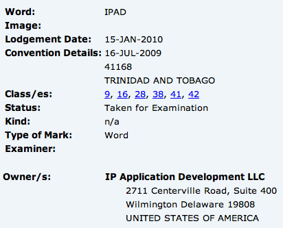 Il vero nome del tablet di Apple è iPad?