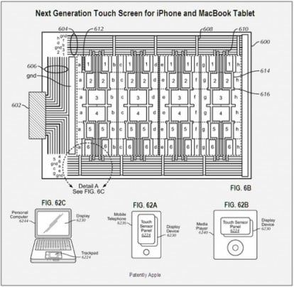 Un nuovo touchscreen brevettato da Apple