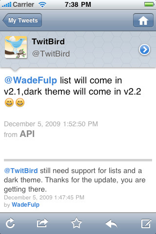 TwitBird Pro 2.2: un nuovo aggiornamento ricco di novità