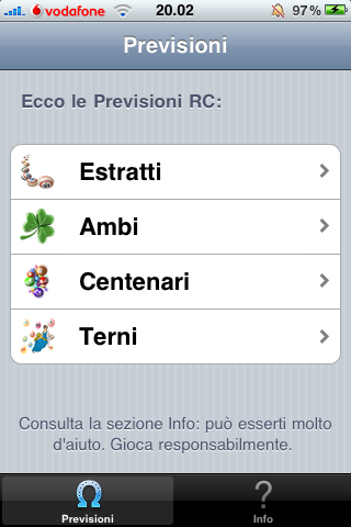 Previsioni LottoRC: la prima applicazione per le previsioni del Lotto su App Store!