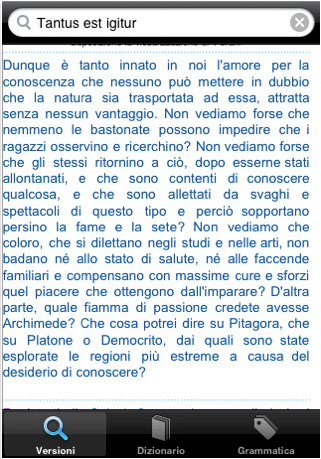 Latino: versioni, dizionario e grammatica latina su iPhone