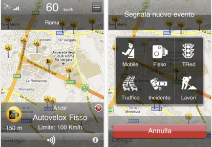 Autovelox Live: oltre 60.000 PDI sul tuo iPhone