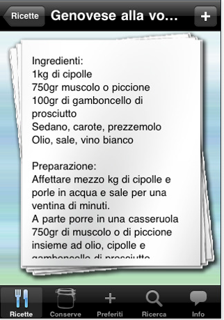 ricetteNapoli 1.1.2 su AppStore