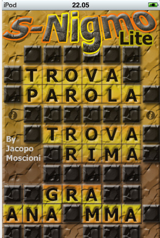 S-Nigmo lite disponibile su AppStore