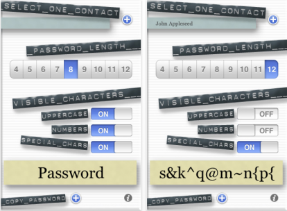 ContactWord: crea delle password tramite contatti della rubrica