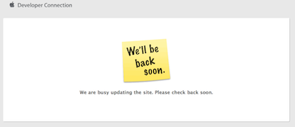 Il sito Developer iPhone chiuso per aggiornamento [AGGIORNATO]