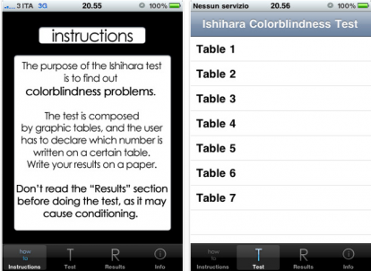 Ishihara Test: il test del daltonismo su iPhone