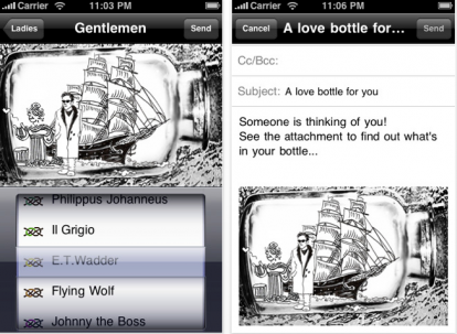 aLoveBottle: i messaggi in bottiglia dal tuo iPhone
