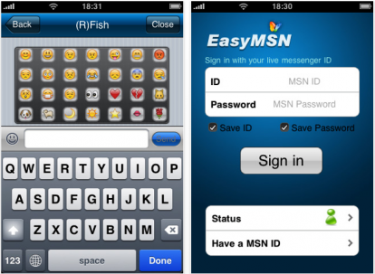 EasyMSN: un client MSN Live Messenger per iPhone