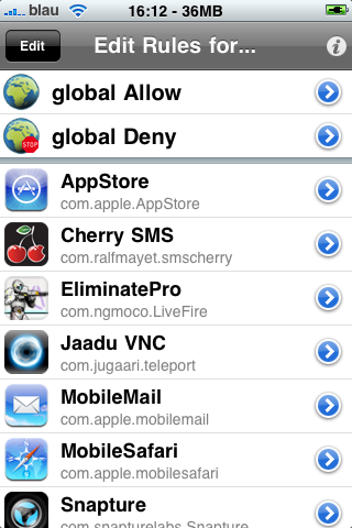 Firewall iP 1.2.2 disponibile su Cydia Store