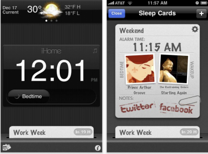 iHome+Sleep: un’ottima applicazione-sveglia per iPhone