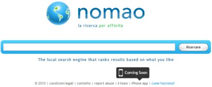 Nomao: nuovo motore di ricerca con realtà aumentata