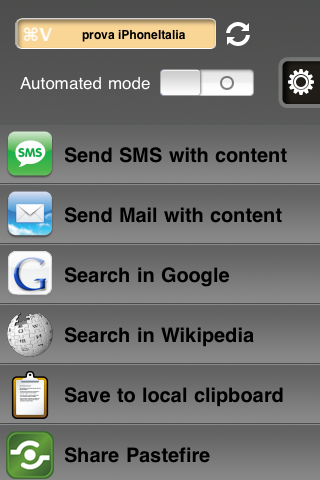Pastefire: un’applicazione gratuita per condividere il testo copiato tra Pc/Mac ed iPhone